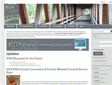 Tablet Screenshot of iafda.org